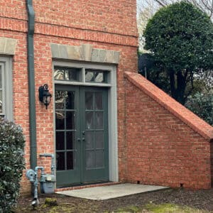 clean door and windows after soft washing service in sugar hill georgia